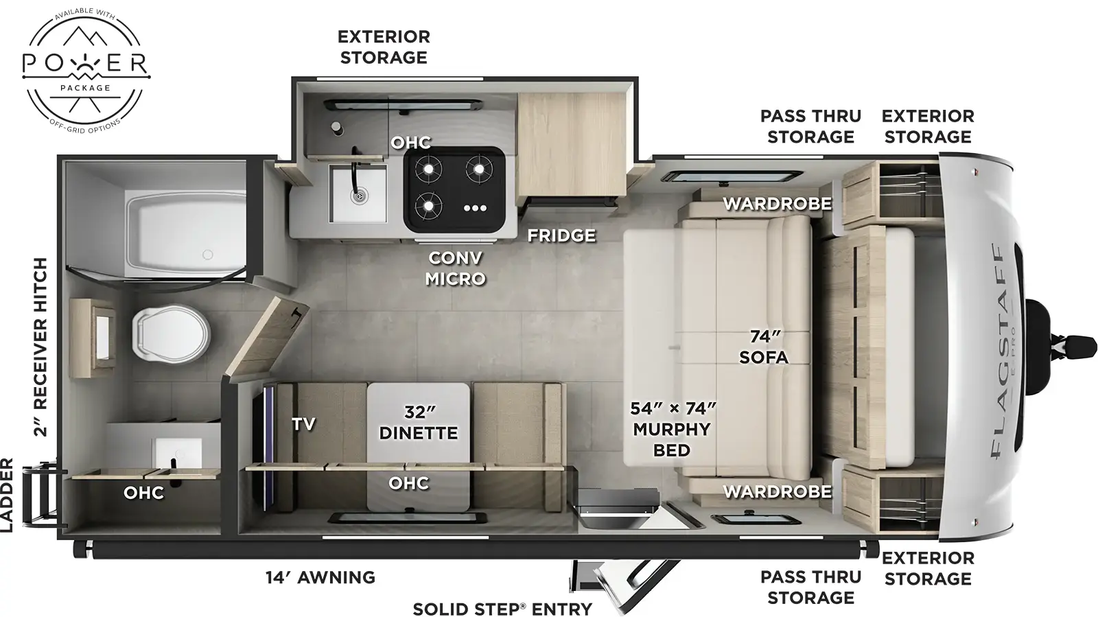 Flagstaff E Pro E19FDS Floorplan